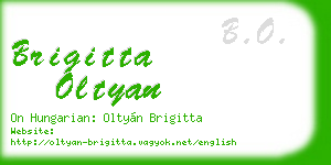 brigitta oltyan business card