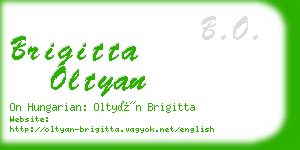 brigitta oltyan business card